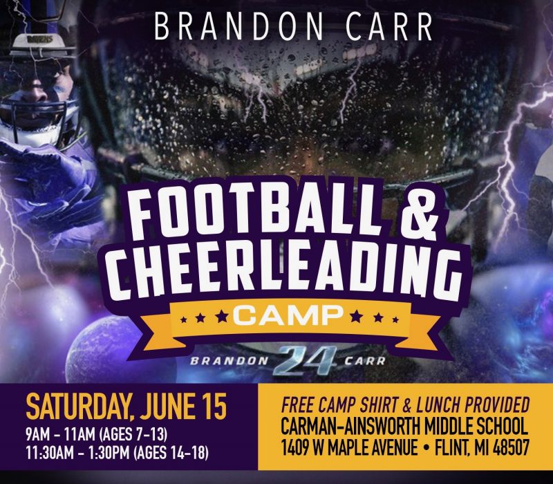 Brandon Carr Football and Cheerleading Camp Brandon Carr Football and Cheerleading Camp